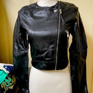 H&M faux leather Moto Jacket